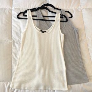 2 ribbed tank tops